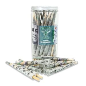 Dollar Bill Design Pre-Rolled Cones – Pack of 72