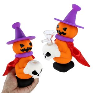 Pumpkin Skull Water Pipe