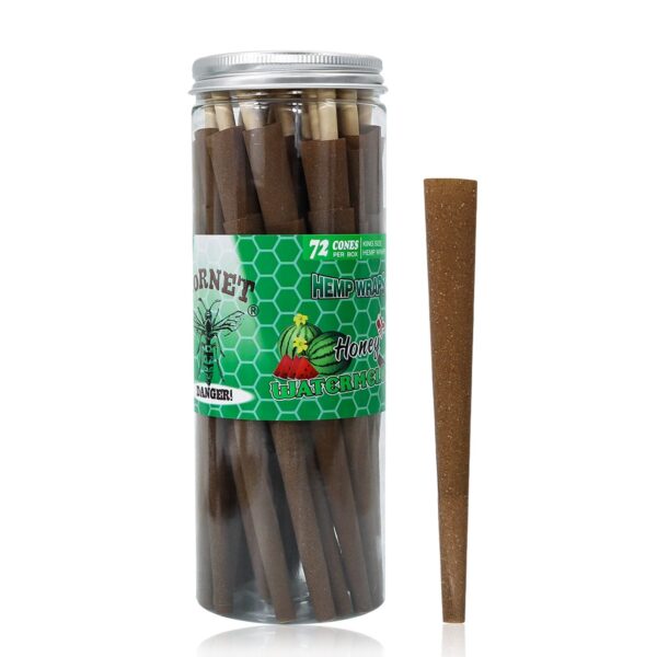 Watermelon Flavored Brown Cigar Skin Pre-Rolled Cones – Pack of 72