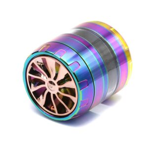 Blade Cover Zinc Alloy Weed Grinder 4 Layer