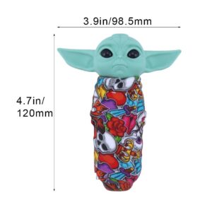 “Baby Yoda” Themed Silicone Smoking Pipe with Random Pattern