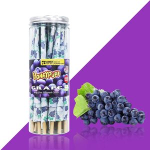 HoneyPuff Grape Flavored Rolling Papers – Pack of 72