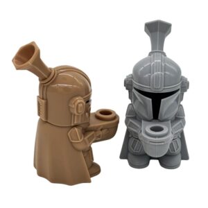 Mandalorian Mini Silicone Water Pipe