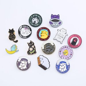 Mixed Cat Enamel Pin