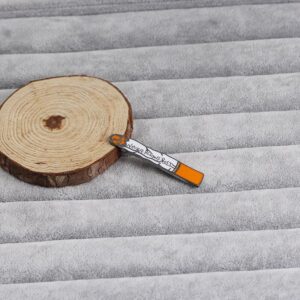 Engraved Cigarette Enamel Pin