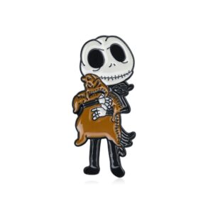 Scaring Skull Enamel Pin
