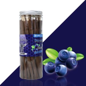 Blueberry Flavored Brown Cigar Skin Pre-Rolled Cones – Pack of 72