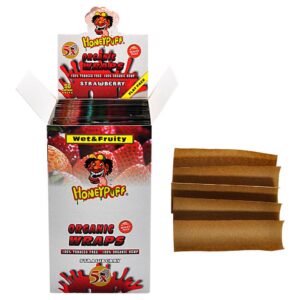 HoneyPuff Strawberry Organic Rolling Paper – 50 Packs