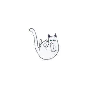 Cartoon Cat Enamel Pin
