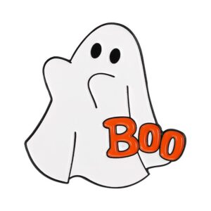 Halloween White Ghost Enamel Pin