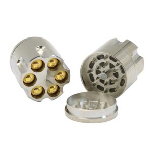 Bullet Clip Zinc Alloy Weed Grinder 3 Layer