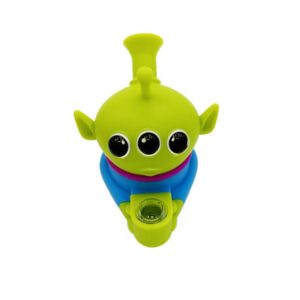 Three-Eyed Alien Silicone Mini Water Pipe