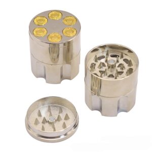 Bullet Clip Zinc Alloy Weed Grinder 3 Layer