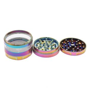 Rainbow Zinc Alloy Herb Grinder