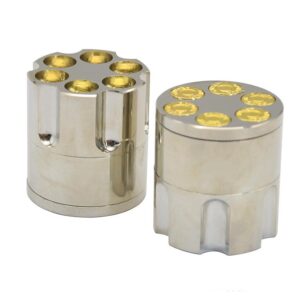 Bullet Clip Zinc Alloy Weed Grinder 3 Layer