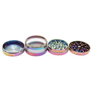 Rainbow Zinc Alloy Herb Grinder