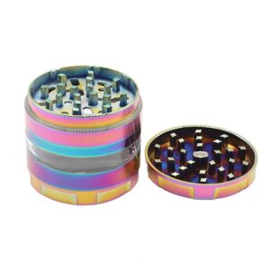 Rainbow Zinc Alloy Herb Grinder