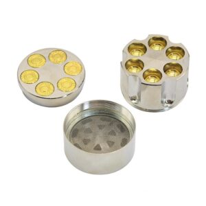 Bullet Clip Zinc Alloy Weed Grinder 3 Layer