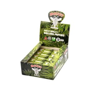 Hornet 5m Hempleaf Pattern Natural Rolling Paper BOX of 24 Rolls