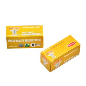 Hornet 5m Natural Unrefined Organic Rolling Paper Box of 24 Rolls