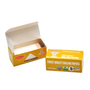 Hornet 5m Natural Unrefined Organic Rolling Paper Box of 24 Rolls