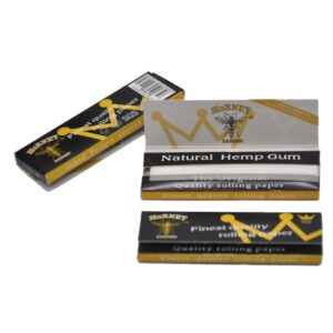 Hornet Black King Size Natural Rolling Paper Box of 50 Booklets/2500 sheets