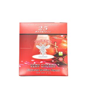 Hornet Kingsize Cherry Flavored Rolling Paper Box of 25 Booklets/800 sheets