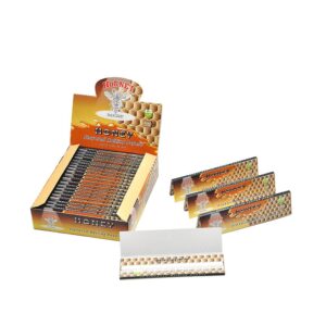 Hornet Kingsize Honey Flavored Rolling Paper Box of 25 Booklets/800 sheets