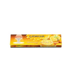 Hornet Kingsize Lemon Flavored Rolling Paper Box of 25 Booklets/800 sheets