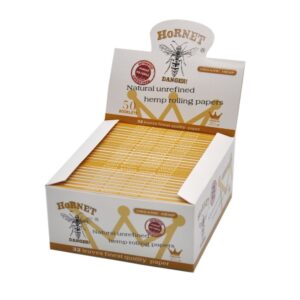 Hornet Kingsize Rolling Paper Box of 50 Booklets/1600 sheets