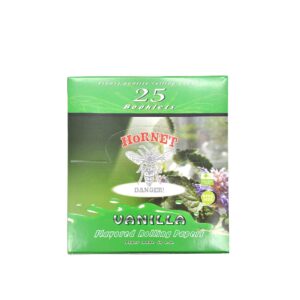 Hornet Kingsize Vanilla Flavored Rolling Paper Box of 25 Booklets/800 sheets