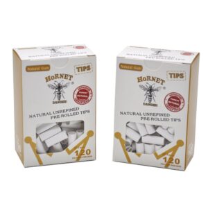 Hornet White Natural Unrefined Pre-Rolled Tips 1 Box