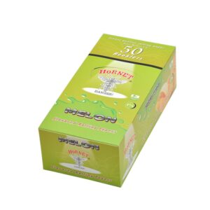 Hornet Melon Flavored Rolling Paper Box of 50 Booklets/2500 sheets