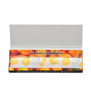 Mandarina Flavor Rolling Paper Box of 50 Booklets/2500 sheets