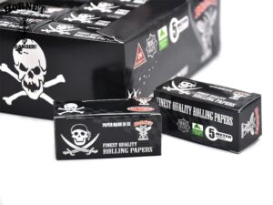 Hornet 5m Skull Pattern Rolling Paper Box of 24 Rolls