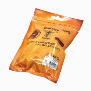 Natural Unrefined Rolling Paper Filter Tips – 7mm Pre-Rolled Tips (100 Tips per Resealable Bag)