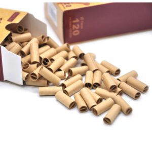 Natural Unrefined Rolling Paper Filter Tips – 7mm Pre-Rolled Tips (120 Tips)