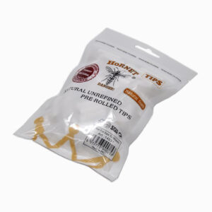 Natural Unrefined Rolling Paper Filter Tips – 7mm White Pre-Rolled Tips (100 Tips per Resealable Bag)
