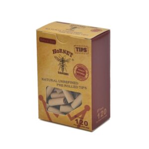 Natural Unrefined Rolling Paper Filter Tips – 7mm Pre-Rolled Tips (120 Tips)
