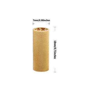 Natural Unrefined Rolling Paper Filter Tips – 7mm M-Shape Pre-Rolled Tips （120 Tips）
